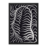 Abstract Plant Wall Art, Modern Minimalist Decor, Black and White Print, Botanical Illustration, Trendy Home Wall Decor - Tawshia